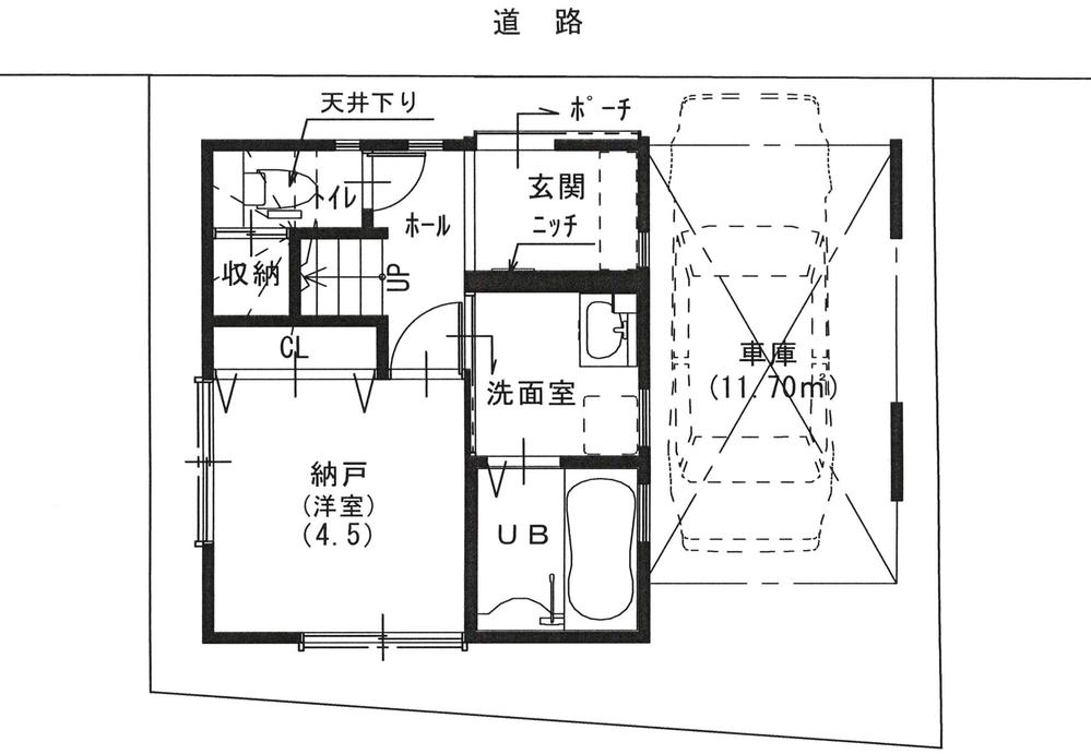 Floor plan. 26,800,000 yen, 4LDK, Land area 53.63 sq m , Building area 86.88 sq m 1 floor