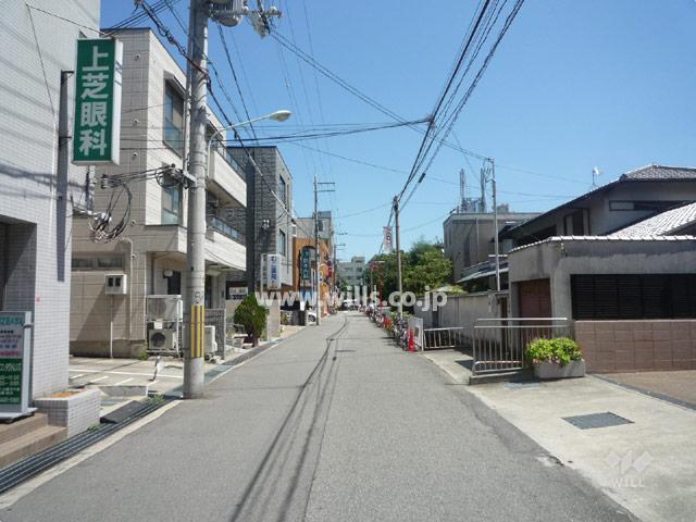 Other local. Site of the front road (from the west)