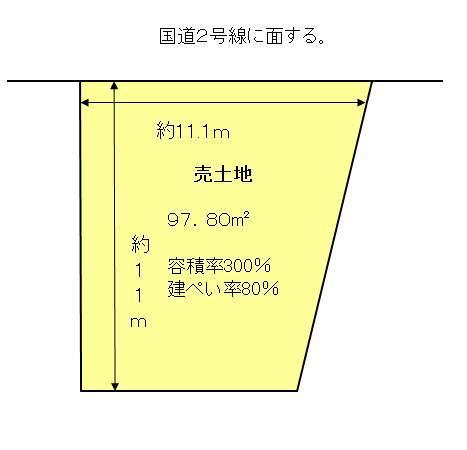 Compartment figure. Land price 22,800,000 yen, Land area 97.8 sq m
