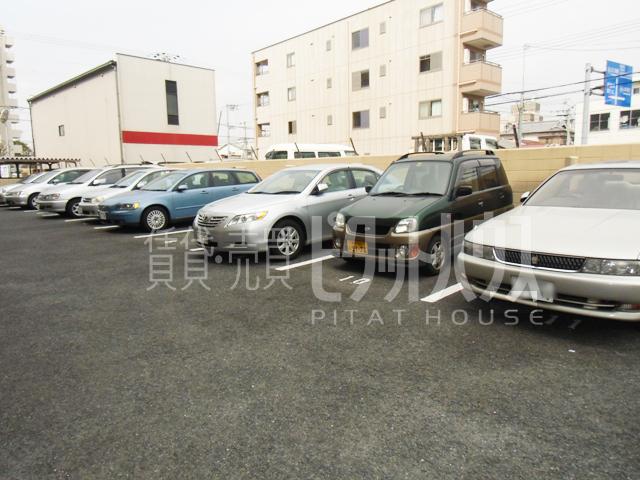 Parking lot. Common areas
