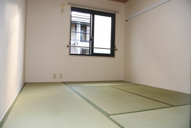 Living and room. Beautiful tatami looks comfortable.
