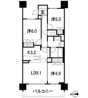 Floor: 3LDK, occupied area: 65.24 sq m, Price: 26,210,000 yen