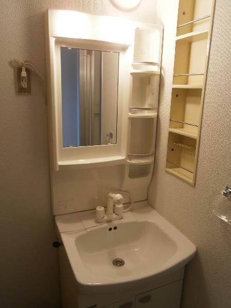 Washroom. Bathroom vanity