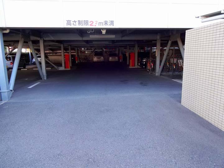 Parking lot. Common areas