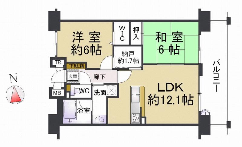 Floor plan. 2LDK, Price 15.5 million yen, Occupied area 56.92 sq m , On the balcony area 11.52 sq m renovation passes, Soon can you live, Renovation costs are also required