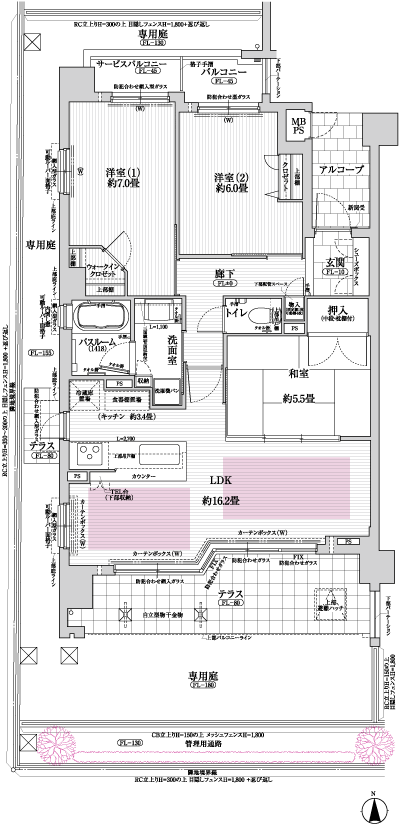 Floor: 3LDK, occupied area: 76.05 sq m, Price: 40,657,000 yen