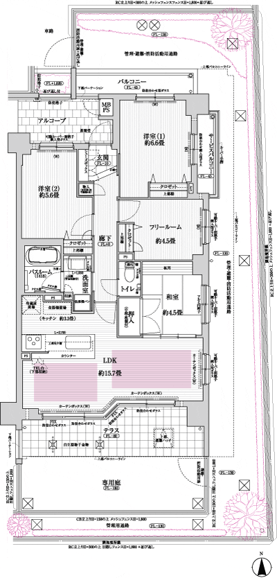 Floor: 3LDK + F, the area occupied: 78.35 sq m, Price: 41,674,000 yen