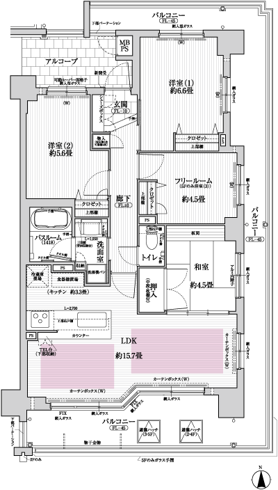 Floor: 4LDK, occupied area: 78.35 sq m, Price: 44,760,000 yen