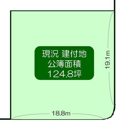 Compartment figure. Land price 96,090,000 yen, Land area 412.82 sq m