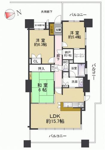 Floor plan. 3LDK + S (storeroom), Price 23.8 million yen, Occupied area 79.19 sq m , Balcony area 35.32 sq m square room, Day in the 13 floor ・ Ventilation is good