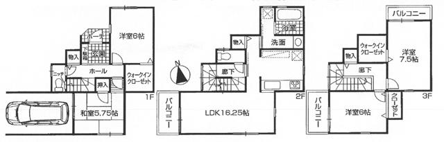 Floor plan. 23.8 million yen, 4LDK, Land area 88.47 sq m , Building area 116.73 sq m