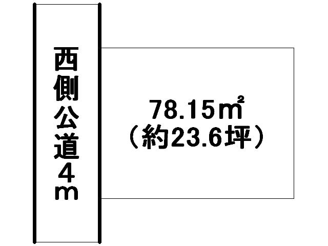 Compartment figure. Land price 14 million yen, Land area 78.15 sq m