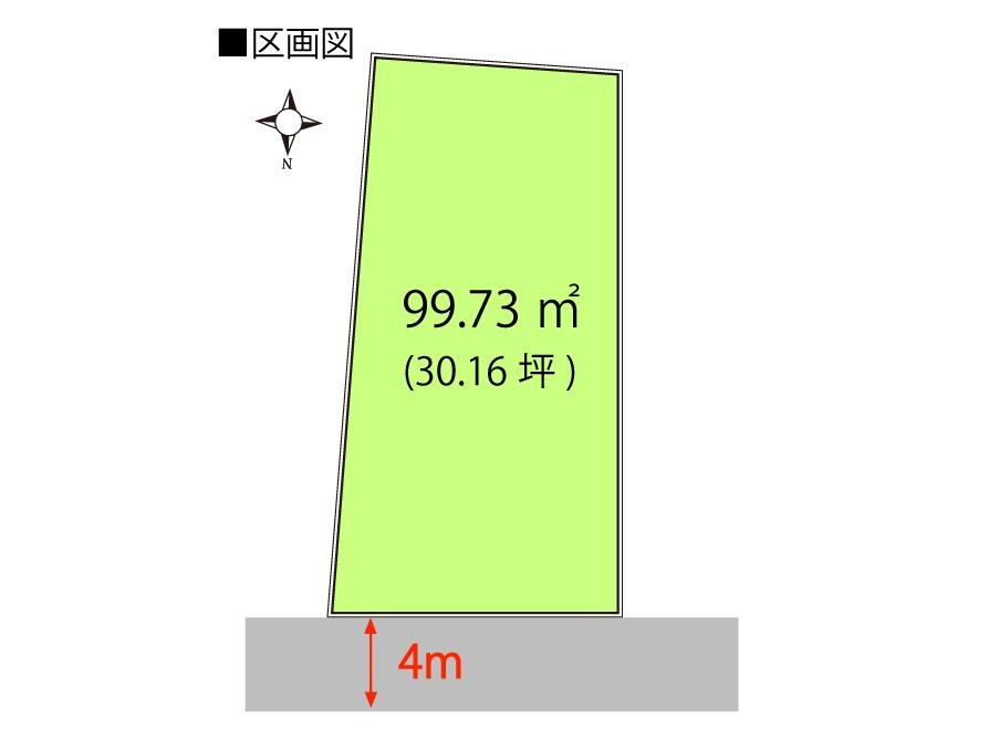 Compartment figure. Land price 17 million yen, Land area 99.75 sq m