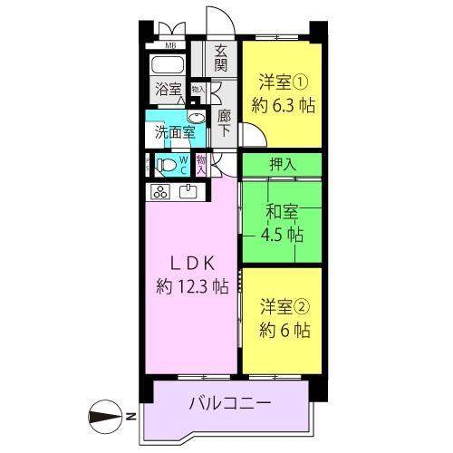 Floor plan. It is located interior renovation of JR Tachibana Station 1 minute walk