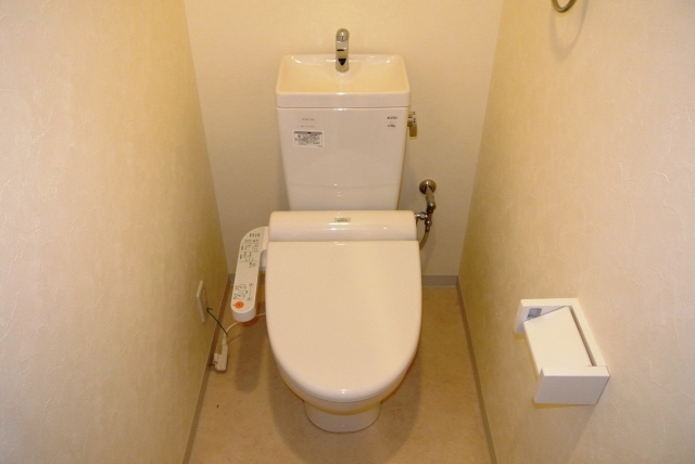 Toilet. Happy Washlet equipped