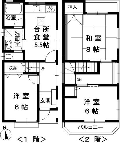 Floor plan. 17 million yen, 3DK, Land area 59.55 sq m , Building area 71.8 sq m