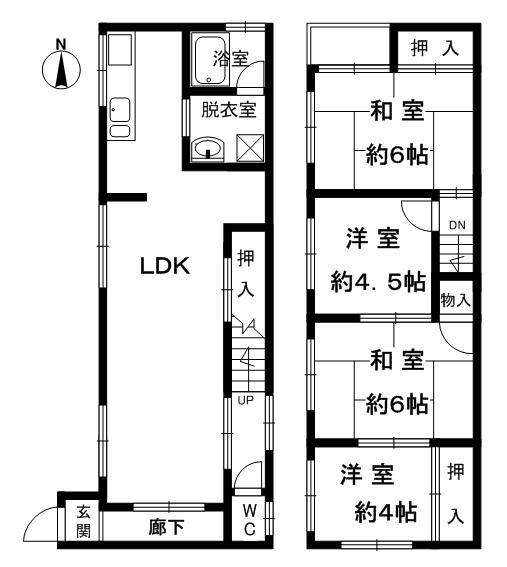 Floor plan. 11.8 million yen, 4LDK, Land area 67.12 sq m , Building area 80.41 sq m
