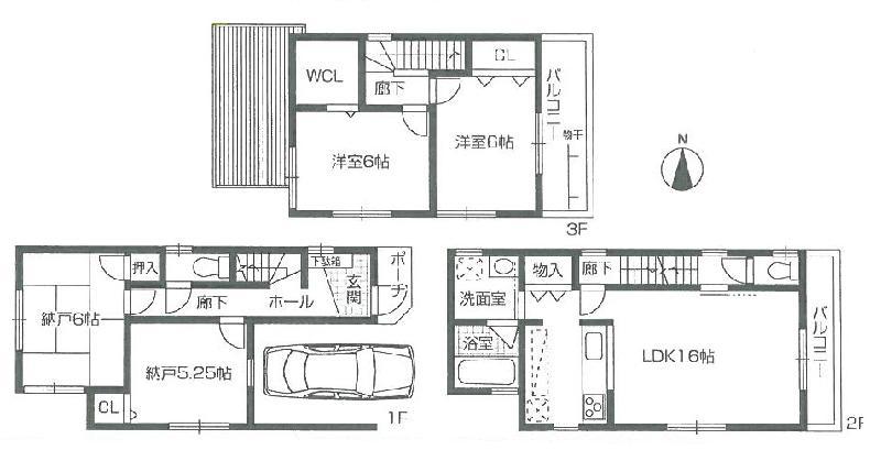 Floor plan. 26,900,000 yen, 3LDK + S (storeroom), Land area 70.02 sq m , Building area 106.11 sq m