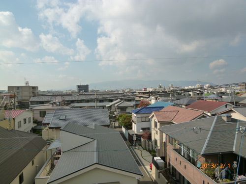 View. Landscape from the west