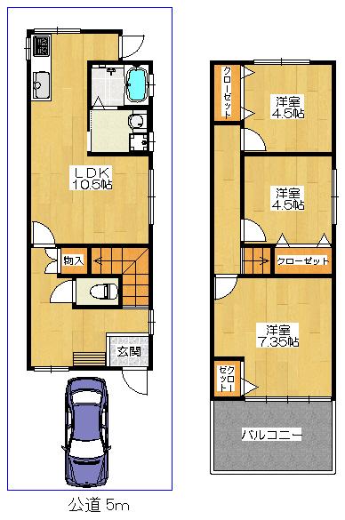 Floor plan. 19,800,000 yen, 3LDK, Land area 63.94 sq m , Building area 70.43 sq m floor plan is also the possibility of change.