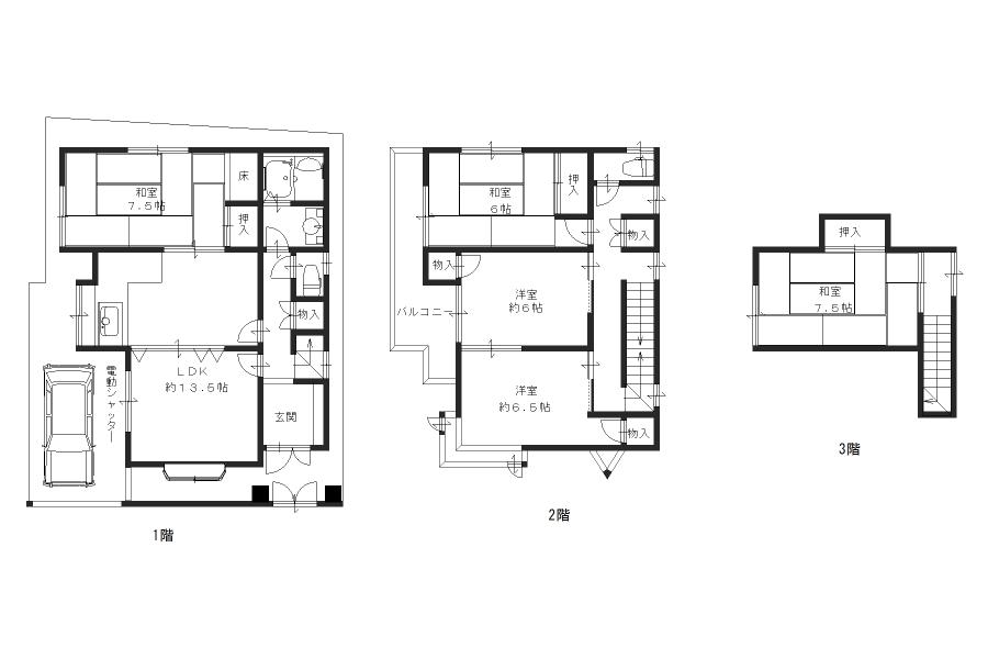 Floor plan. 16.8 million yen, 5LDK, Land area 86.22 sq m , Building area 115.22 sq m