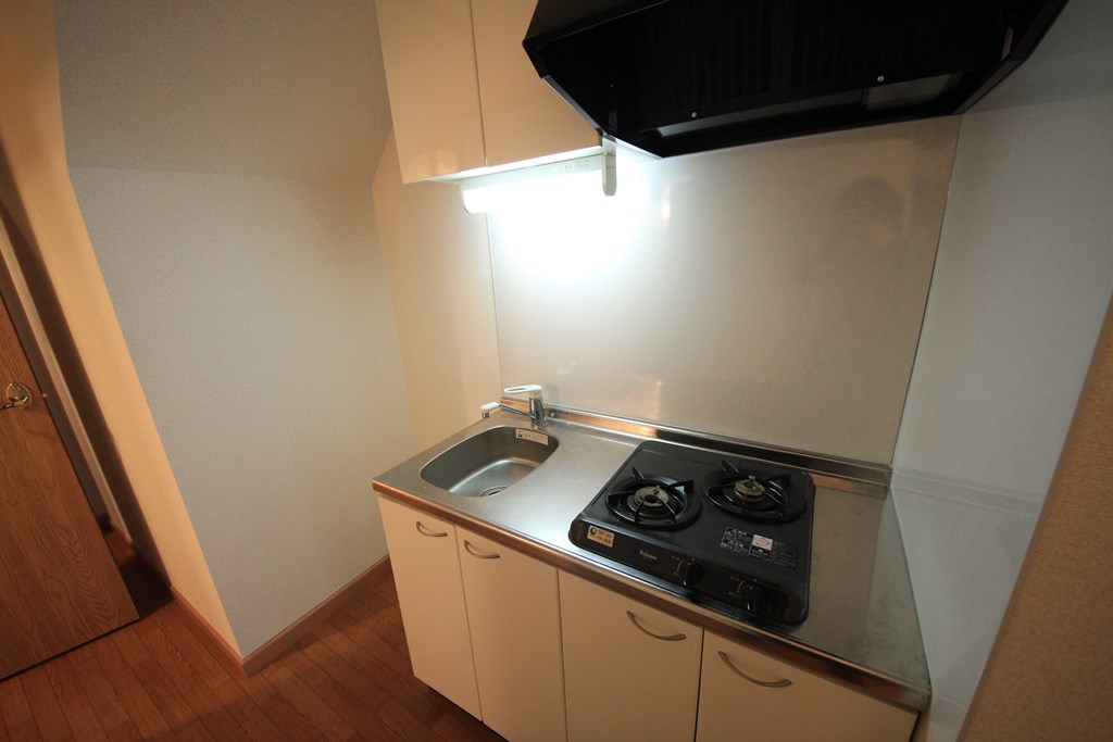 Kitchen. Stove will be two-burner stove installation type.