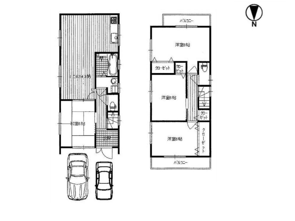 Floor plan. 24,800,000 yen, 5DK, Land area 81.09 sq m , Building area 91.12 sq m