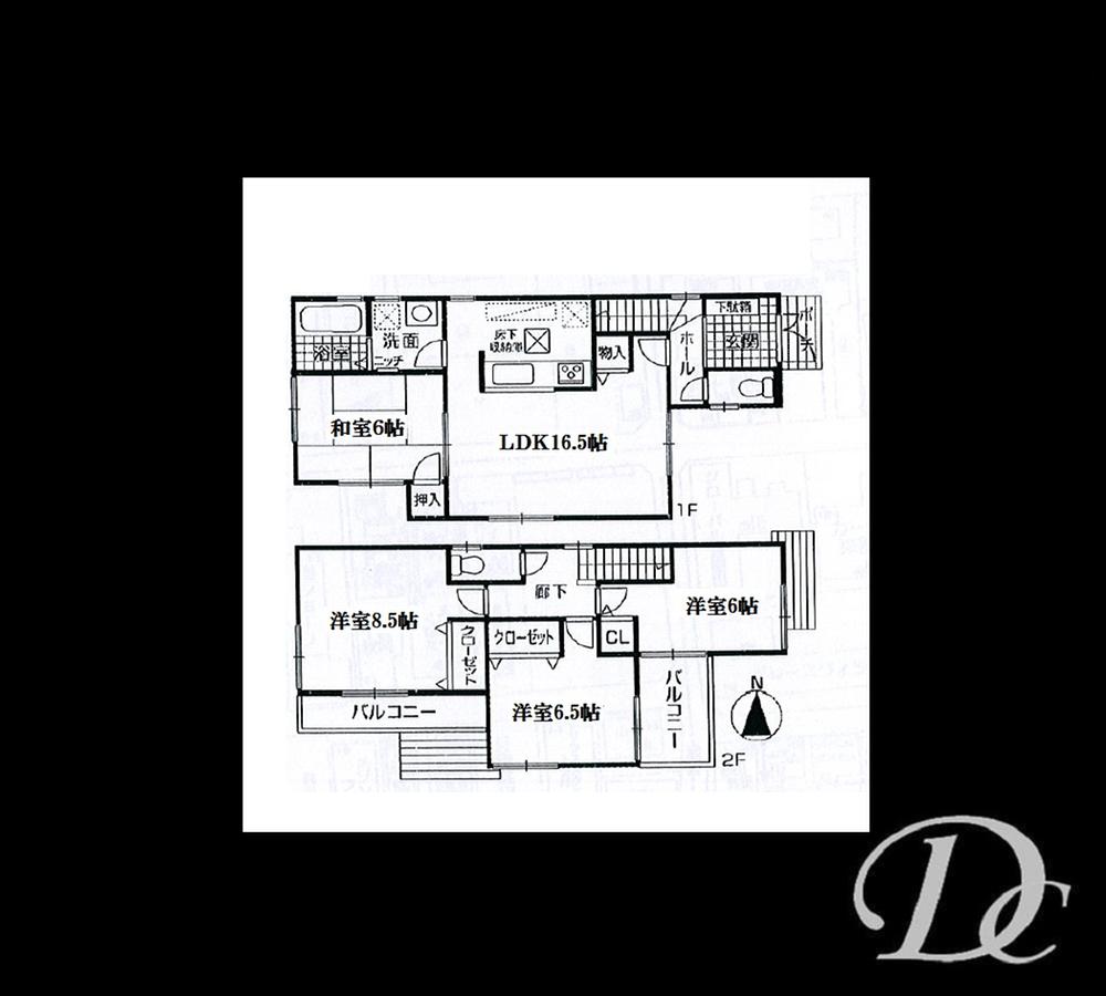 Floor plan. (No. 5 locations), Price 33,300,000 yen, 4LDK, Land area 111.7 sq m , Building area 98.82 sq m