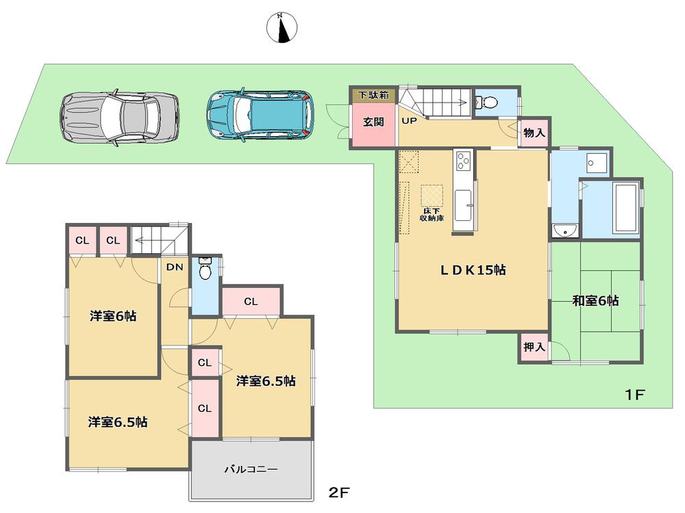 Floor plan. (No. 4 land plan), Price 31,800,000 yen, 4LDK, Land area 113.57 sq m , Building area 93.15 sq m