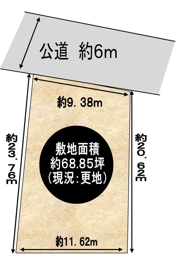 Compartment figure. Land price 22,800,000 yen, Land area 227.63 sq m