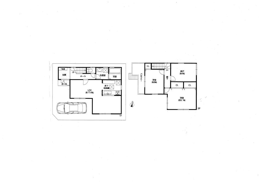 Floor plan. 31,800,000 yen, 2LDK + S (storeroom), Land area 81.53 sq m , Building area 86.53 sq m