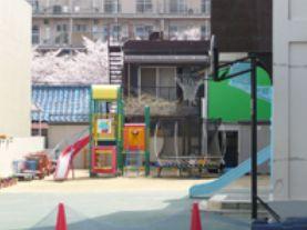 kindergarten ・ Nursery. Sakae 320m age to nursery school 0-year-old child ~ Pre-school. In the Inabamoto cho, It is a private nursery school doing the nursery by the Christian spirit.
