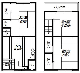 Floor plan. 3 million yen, 3DK, Land area 32.68 sq m , Building area 50.56 sq m