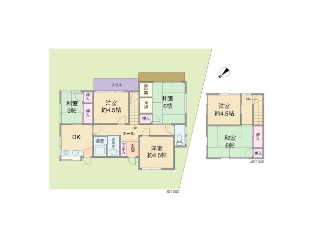 Floor plan. 26,800,000 yen, 6DK, Land area 144.06 sq m , Building area 88.03 sq m floor plan