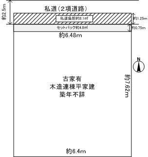 Compartment figure. Land price 7.4 million yen, Land area 49.88 sq m