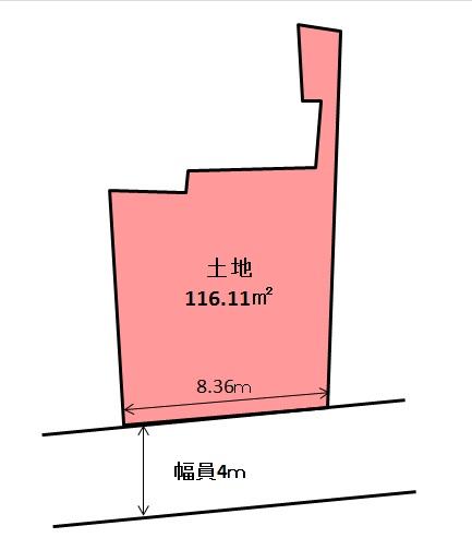 Compartment figure. Land price 26 million yen, Land area 116.11 sq m