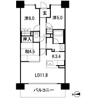 Floor: 3LDK, the area occupied: 68.3 sq m, Price: 24.5 million yen