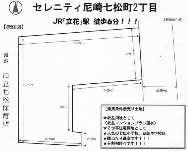 Compartment figure. Land price 66 million yen, Land area 263.59 sq m