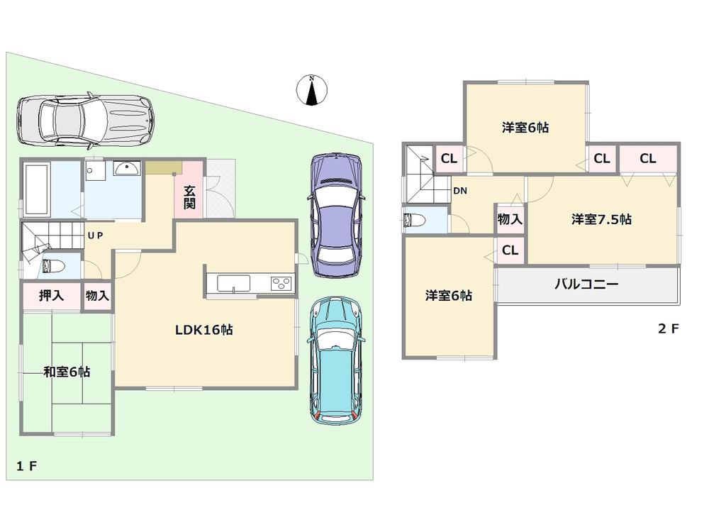 Floor plan. (plan), Price 36,800,000 yen, 4LDK, Land area 143.01 sq m , Building area 96.39 sq m