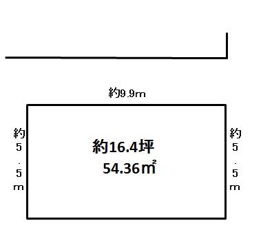 Compartment figure. Land price 13 million yen, Land area 54.36 sq m