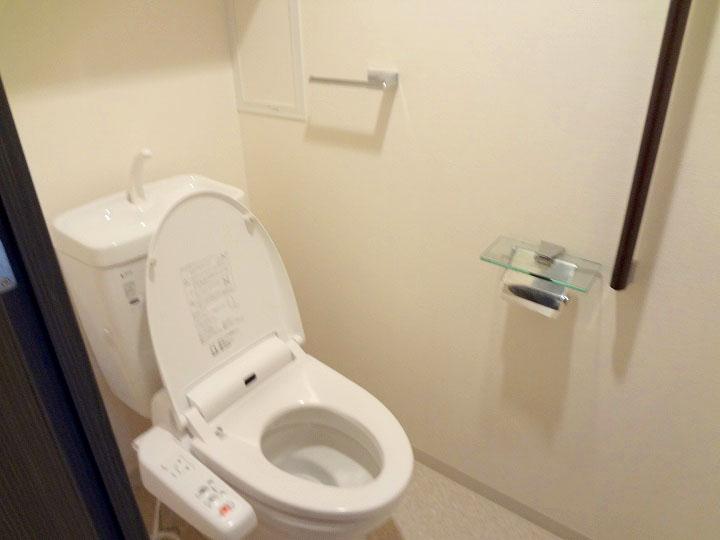 Toilet. You can also warm materials winter in the hot-water heating with bidet