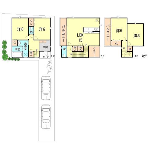 Floor plan. 33,800,000 yen, 4LDK, Land area 99.75 sq m , Building area 97.71 sq m