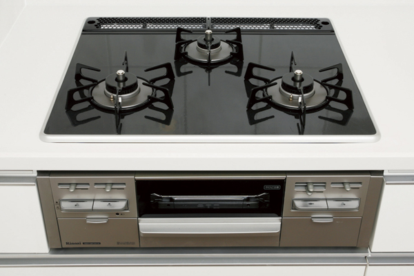 Kitchen.  [Flat top stove (gas)] Care you can easily strongly to scratch (same specifications)