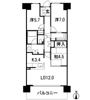 Floor: 3LDK, occupied area: 75.44 sq m, Price: 31,906,600 yen