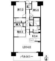 Floor: 3LDK, the area occupied: 79.1 sq m, Price: 29,732,800 yen