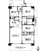Floor: 4LDK, the area occupied: 84.4 sq m, Price: 35,061,200 yen