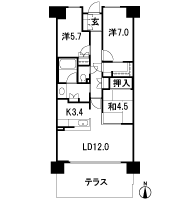 Floor: 3LDK, occupied area: 75.44 sq m, Price: 28,512,400 yen
