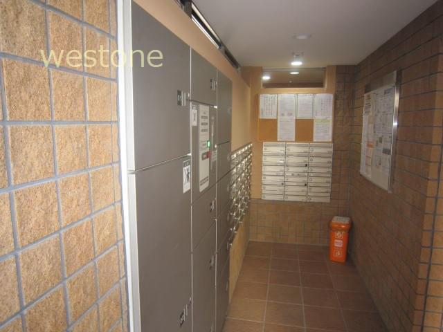 Other common areas. Mailboxes and home delivery box