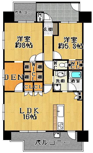 Floor plan. 2LDK + S (storeroom), Price 21,800,000 yen, Occupied area 71.91 sq m , Balcony area 17.62 sq m