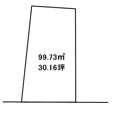 Compartment figure. Land price 18.5 million yen, Land area 99.73 sq m